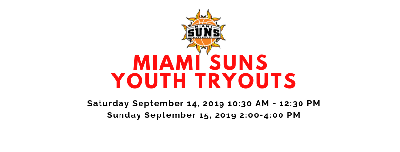 2019 Miami Suns Travel Program Youth Tryouts