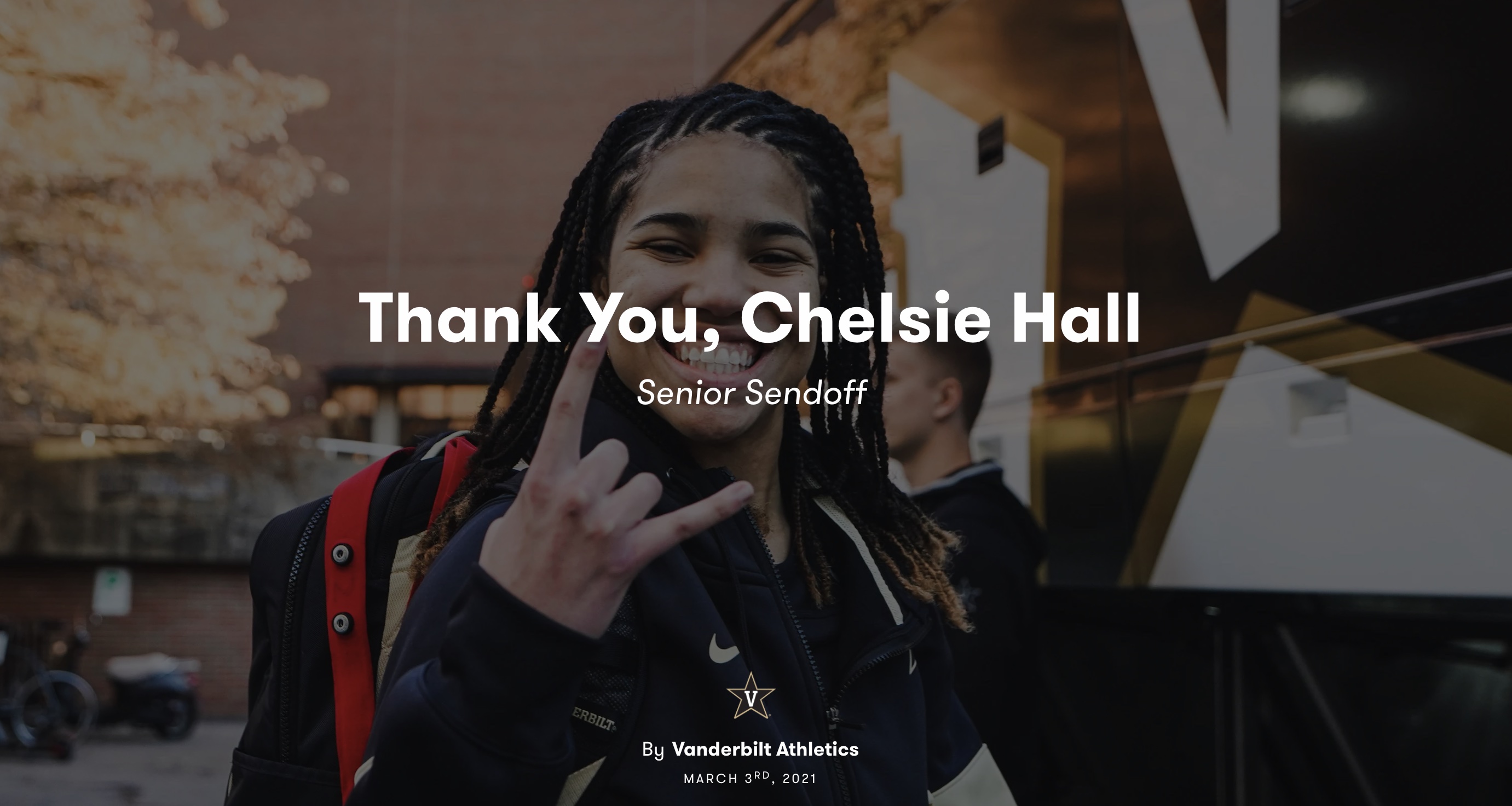 Thank You, Chelsie Hall – Senior Sendoff