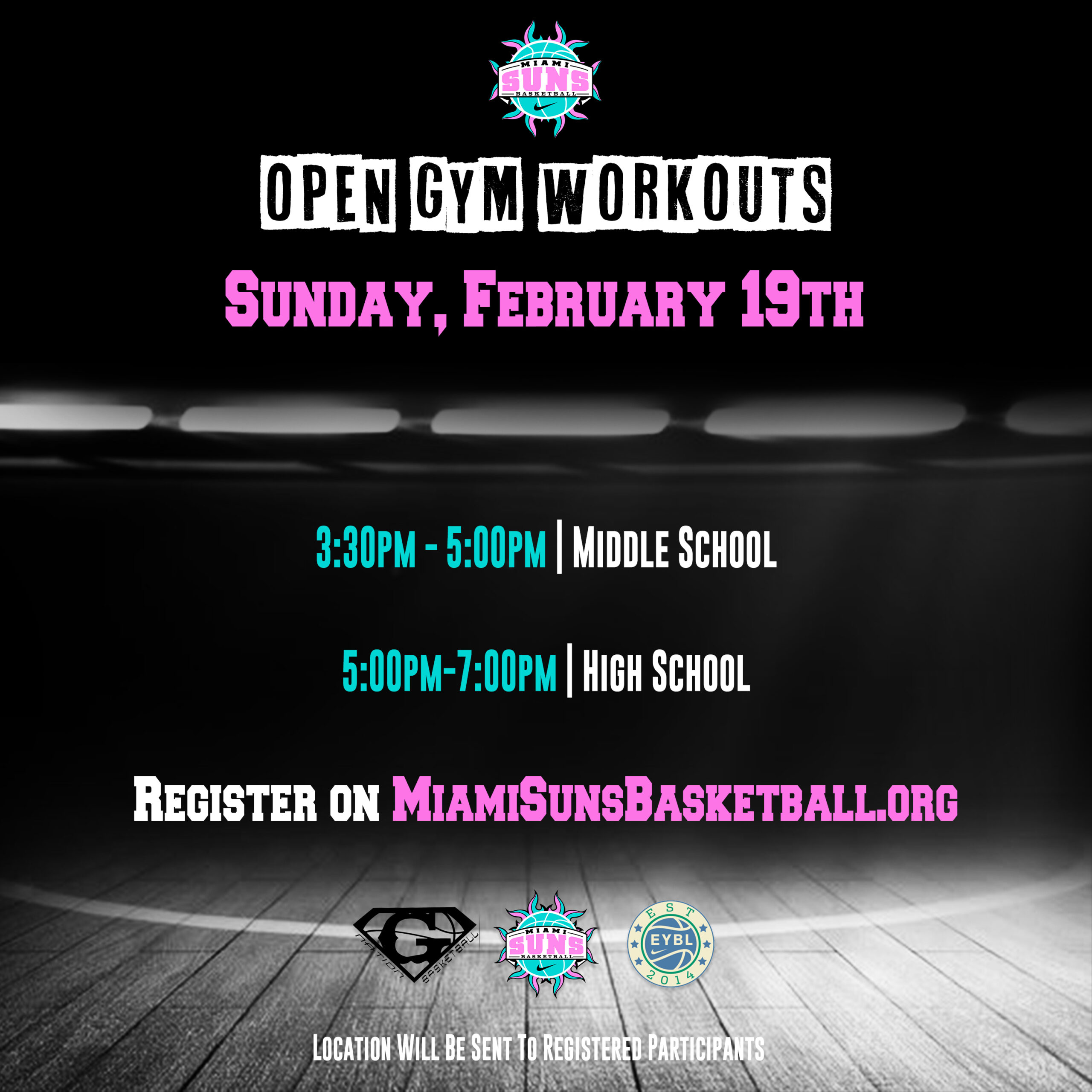 Miami Suns Open Workout | Sunday, Feb 19th, 2023
